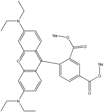  9-[2,4-Bis(sodiooxycarbonyl)phenyl]-3,6-bis(diethylamino)xanthylium
