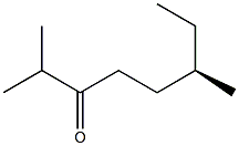 [R,(-)]-2,6-Dimethyl-3-octanone 结构式