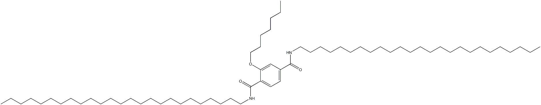 2-(Heptyloxy)-N,N'-dipentacosylterephthalamide 结构式