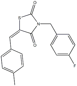 3-(4-Fluorobenzyl)-5-(4-methylbenzylidene)thiazolidine-2,4-dione