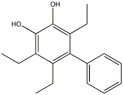 4-Phenyl-3,5,6-triethylbenzene-1,2-diol Structure