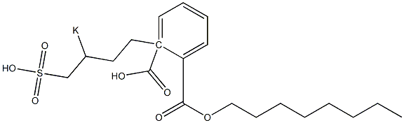 Phthalic acid 1-octyl 2-(3-potassiosulfobutyl) ester|