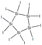 Decaiodo-1,2,3,4,5-pentasilacyclopentane Structure