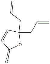 5,5-Diallyl-2,5-dihydrofuran-2-one 结构式