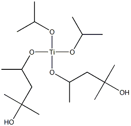 Diisopropoxybis(2-hydroxy-2-methylpentan-4-yloxy)titanium(IV),,结构式