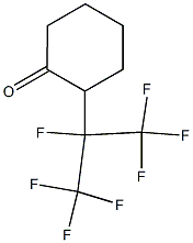 2-(Heptafluoroisopropyl)cyclohexanone Structure