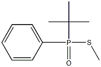 tert-Butylphenylphosphinothioic acid S-methyl ester Structure