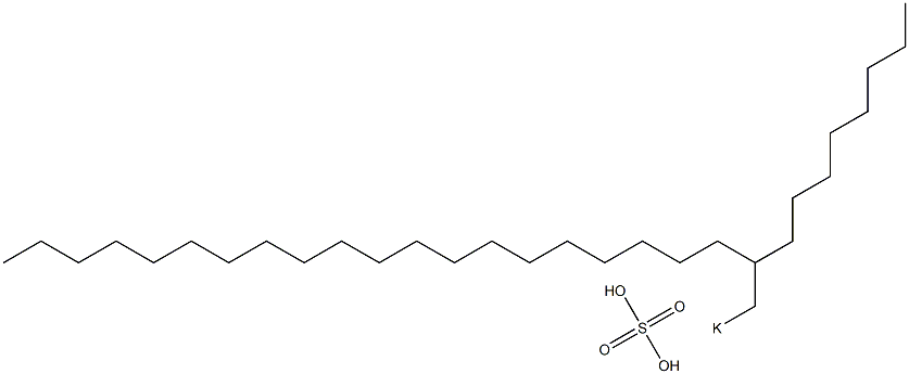  Sulfuric acid 2-octyldocosyl=potassium salt