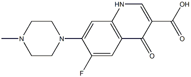  6-Fluoro-1,4-dihydro-4-oxo-7-(4-methyl-1-piperazinyl)quinoline-3-carboxylic acid