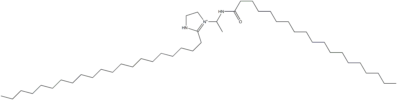 2-Henicosyl-1-[1-(nonadecanoylamino)ethyl]-1-imidazoline-1-ium Structure
