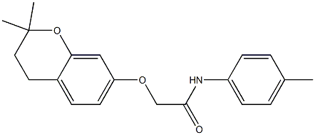 3,4-Dihydro-2,2-dimethyl-7-[N-(4-methylphenyl)carbamoylmethoxy]-2H-1-benzopyran