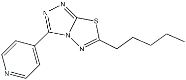 6-Pentyl-3-(4-pyridinyl)-1,2,4-triazolo[3,4-b][1,3,4]thiadiazole Structure
