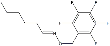 Hexanal O-[(pentafluorophenyl)methyl]oxime 结构式