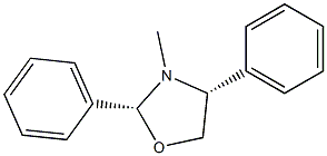 (2R,4R)-2,4-Diphenyl-3-methyloxazolidine Struktur