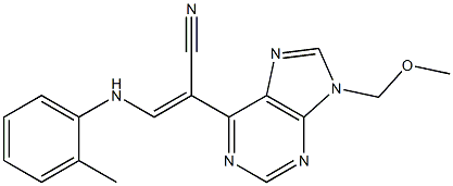  9-(Methoxymethyl)-6-[(Z)-1-cyano-2-[(2-methylphenyl)amino]ethenyl]-9H-purine