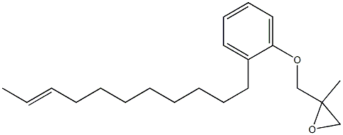2-(9-Undecenyl)phenyl 2-methylglycidyl ether Struktur