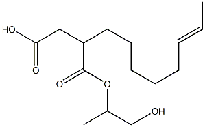 2-(6-Octenyl)succinic acid hydrogen 1-(2-hydroxy-1-methylethyl) ester Struktur