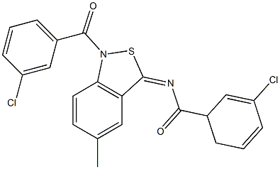 5-Methyl-1-(m-chlorobenzoyl)-3(1H)-(m-chlorobenzoyl)imino-2,1-benzisothiazole