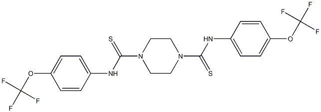 (4-(Thioxo((4-(trifluoromethoxy)phenyl)amino)methyl)piperazinyl)((4-(trifluoromethoxy)phenyl)amino)methane-1-thione