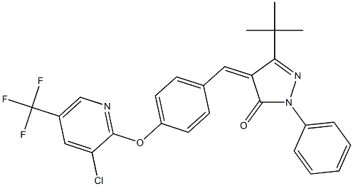 3-(tert-Butyl)-4-((4-(3-chloro-5-(trifluoromethyl)(2-pyridyloxy))phenyl)methylene)-1-phenyl-2-pyrazolin-5-one