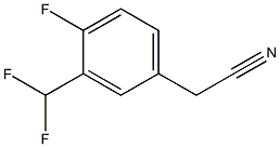 BENZENEACETONITRILE, 3-(DIFLUOROMETHYL)-4-FLUORO- Struktur