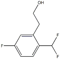 BENZENEETHANOL, 2-(DIFLUOROMETHYL)-5-FLUORO- 结构式