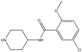 5-CHLORO-2-METHOXY-N-4-PIPERIDINYL-BENZAMIDE Structure