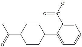 1-[4-(2-Nitrophenyl)cyclohexyl]ethan-1-one,,结构式