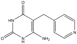 6-Amino-1-pyridin-4-ylmethyl-1H-pyrimidine-2,4-dione 化学構造式