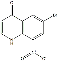 6-Bromo-8-nitro-4(1H)-quinolinone Struktur