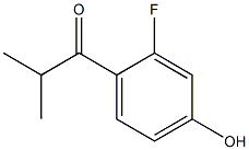 1-(2-Fluoro-4-hydroxyphenyl)-2-methylpropan-1-one Struktur