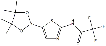 2,2,2-Trifluoro-N-(5-(4,4,5,5-tetramethyl-1,3,2-dioxaborolan-2-yl)thiazol-2-yl)acetamide Structure