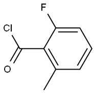 2-Fluoro-6-methylbenzoyl chloride 化学構造式