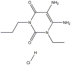 5,6-Diamino-1-ethyl-3-propyluracilHCl Struktur