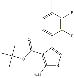 tert-butyl 2-amino-4-(2,3-difluoro-4-methylphenyl)thiophene-3-carboxylate