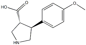 (3R,4S)-4-(4-Methoxyphenyl)pyrrolidine-3-carboxylic acid|(3R,4S)-4-(4-甲氧基苯基)吡咯烷-3-羧酸