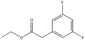 3,5-二氟苯乙酸乙酯 结构式