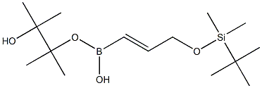 (E)-3-(tert-Butyldimethylsilyloxy)propene-1-yl-boronic acid pinacol ester 结构式