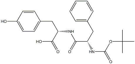 Boc-L-phenylalanyl-L-tryosine Structure
