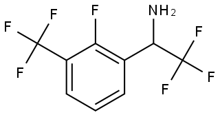 2,2,2-trifluoro-1-[2-fluoro-3-(trifluoromethyl)phenyl]ethanamine Struktur