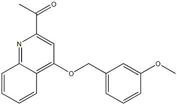 1-(4-(3-methoxybenzyloxy)quinolin-2-yl)ethanone Structure