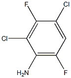 2,4-dichloro-3,6-difluoroaniline,,结构式