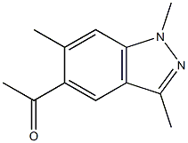 1-(1,3,6-trimethyl-1H-indazol-5-yl)ethanone Struktur