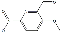 3-methoxy-6-nitro picolin aldehyde Struktur
