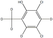 2,4-Dichloro-6-methylphenol D5 Struktur