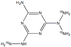 Melamine triamine-15N3 Structure