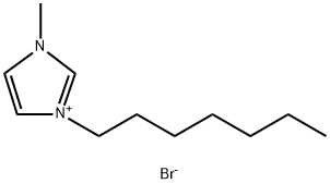 1‐ヘプチル‐3‐メチルイミダゾリウムブロミド 化学構造式