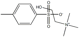 三甲基羟乙基铵对甲基苯磺酸盐, , 结构式