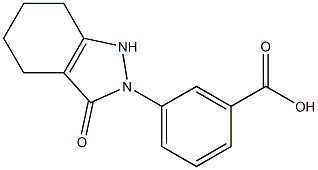 2-(3-Carboxyphenyl)-1,2,4,5,6,7-hexahydro-3H-indazol-3-one Struktur