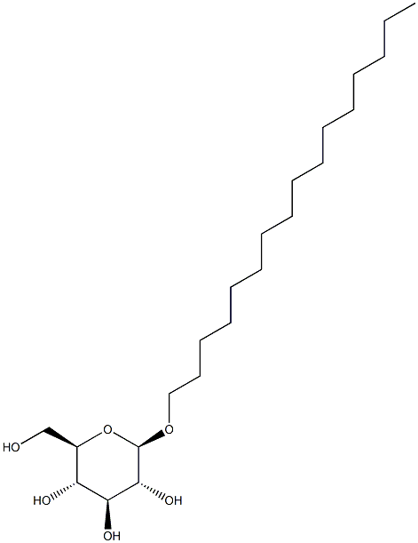 Hexadecyl b-D-glucopyranoside 结构式